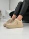 Кеди жіночі базові, стильні, екозамша, Бежевий, 36 310 фото 4